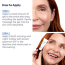 PCA SKIN Eye Serum, Ideal Complex Revitalizing Eye Gel, Upper and Under Eye Serum for Wrinkles, Puffy Eyes, Dark Circles, Fine Lines, Discoloration, and Sagging Eyelids, Light and Silky, 0.5 oz Tube