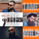 Tame the Wild Premium Beard Straightener - Ionic Anti-Scald Technology - Heated Beard Brush - 3 Temp Settings - Wooden Comb Included - Gift Set TAME THE WILD MAKE YOUR BEARD BEHAVE