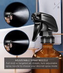 LiBa Amber Glass Spray Bottles 2 Pack, 16 oz Refillable Empty Spray Bottle for Cleaning, Essential Oils, Hair, Plants, Adjustable Nozzle for Squirt and Mist, Bleach/Vinegar/Rubbing Alcohol Safe LiBa