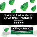 ChapStick Classic Spearmint Lip Balm Tubes, Spearmint ChapStick for Lip Care - 0.15 Oz Chapstick