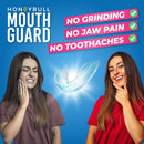 HONEYBULL Mouth Guard for Grinding Teeth [6 Pack] Comes in 2 Sizes for Light and Heavy Grinding | Comfortable Custom Mold for Clenching at Night, Bruxism, Whitening Tray & Guard HONEYBULL