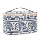 Travel Makeup Bag Large Cosmetic Bag Make up Case Organizer for Women and Girls (Large, Elephant) Narwey