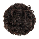 ROSEBUD Chignon Hairpiece Curly Bun Extensions Scrunchie Updo Hair Pieces Synthetic Combs in Messy Bun Hair Piece for Women Rose bud