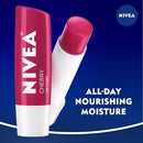 NIVEA Cherry Lip Care - Tinted Lip Balm for Beautiful, Soft Lips, Pack of 4, 0.68 Oz NIVEA