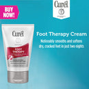 Curél Foot Therapy Cream, Soothing Lotion for Dry, Callused Feet and Cracked Heels, Quick Absorbing, Humectant Moisturizer, 3.5 Ounce, with Shea Butter, Coconut Milk, and Vitamin E Curel