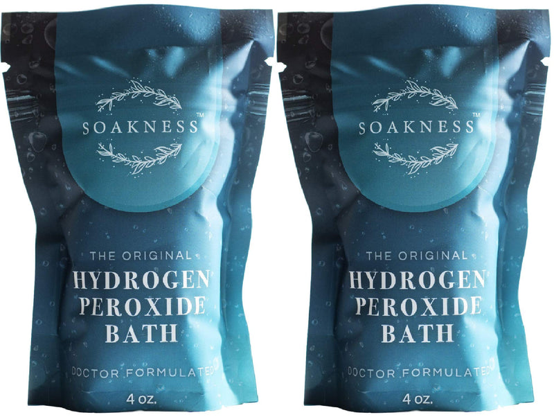 Hydrogen Peroxide Bath Epsom Salt - Dead Sea Salts Clay Eucalyptus Colloidal Oatmeals & Hydrogen Peroxide (2) Pack Soakness