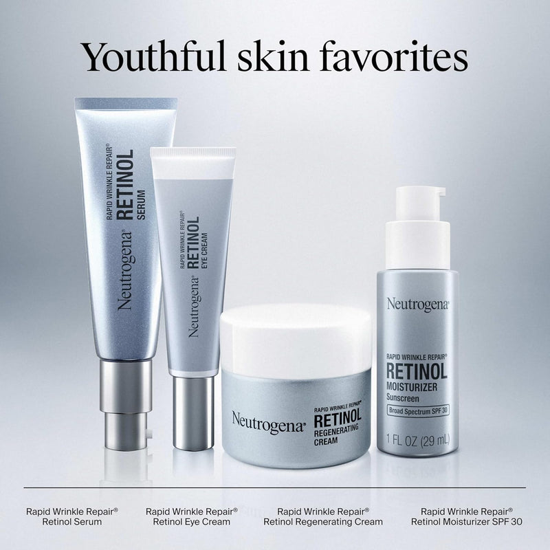 Neutrogena Rapid Wrinkle Repair Retinol Face Moisturizer, Daily Anti-Aging Face Cream with Retinol & Hyaluronic Acid to Fight Fine Lines, Wrinkles, & Dark Spots, 1.7 oz Infinity Warehouse