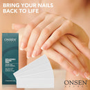 Onsen Nail Buffer Block Replacement Pads - 3 Way Buffing Smooth Shine Natural Nail Polisher with 3 Sides Coarse Soft Silky for Professional Nail Care, Nail Buffer Replacement Pads, 4x White Pads, 1pk Onsen Secret