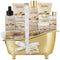 Valentines Day Spa Gift Basket for Women, Vanilla Bath & Body Set, Christmas & Birthday Gift, Includes Shower Gel, Body Lotion, Hand Cream, Body Scrub, Message Oil, Candle, Eye Mask, Confetti