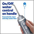 Waterpik Cordless Advanced Water Flosser For Teeth, Gums, Braces, Dental Care With Travel Bag and 4 Tips, ADA Accepted, Rechargeable, Portable, and Waterproof, Gray WP-567 Waterpik