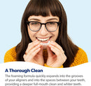 EverSmile AlignerFresh Extra Whitening Foam – Cleaner Compatible w/Invisalign and All Clear Aligners and Retainers – Eliminates Bacteria, Whitens Teeth, Fights Bad Breath – 50ml (1 Pack) Infinity Warehouse