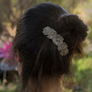 Daisies Hair Clip, Hand Crafted Metal Barrette Made in the USA with a Large 80mm Clip by Oberon Design Oberon Design