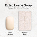 MARLOWE. No. 102 Body Scrub Soap 7 oz, Santal, Exfoliating Soap Bar with Shea Butter, Olive Oil & Green Tea Extracts, Cleanses, Smooths & Revitalizes Skin, Warm Amber, Spice & Citron Scent Infinity Warehouse