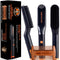 Tame the Wild Premium Beard Straightener - Ionic Anti-Scald Technology - Heated Beard Brush - 3 Temp Settings - Wooden Comb Included - Gift Set TAME THE WILD MAKE YOUR BEARD BEHAVE