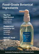 AROMATICA Tea Tree Purifying Tonic 3.38oz, Paraben, Silicone, Sulfate Free | Vegan | Soothing & Cooling Tonic for your scalp | Helps hair look healthier and nourished | Natural Ingredients Only Infinity Warehouse