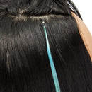 Rainbow Microbead Hair Extensions and Tools (20 In, Pastel Ombre, 202 Pieces) Glamlily