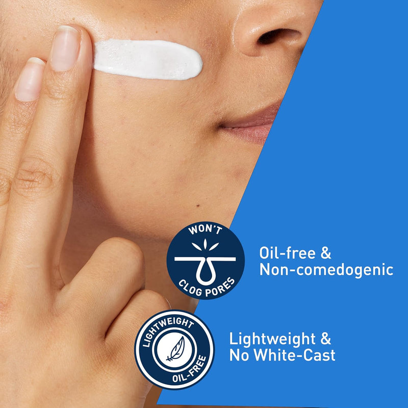 CeraVe Ultra-Light Moisturizing Lotion With SPF 30, Daily Face Moisturizer with SPF, Formulated with Hyaluronic Acid & Ceramides, Broad Spectrum SPF, Oil Free, Matte Finish, 1.7 Ounce - Infinity Warehouse