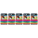 Scunci Everyday and Active Strand Elastics | Assorted Colors | 6-Pcs per Pack | 5-Packs Scunci