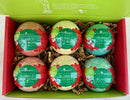 Christmas Squishy Bubble Bath Bombs for Kids with Surprise Holiday Squishy Toys Inside by Two Sisters. 6 Large 99% Natural Fizzies in Gift Box. Moisturizes Dry Skin. Releases Color, Scent, Bubbles Two Sisters