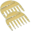 Giorgio G28 Small Travel Purse Hair Detangling Comb, Wide Teeth Pocket Comb for Thick Curly Wavy Hair. Hair Detangler Comb For Wet and Dry Everyday Care. Handmade of Cellulose, Saw-Cut Hand Polished GIORGIO