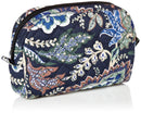Vera Bradley Women's Cotton Mini Cosmetic Organizer Makeup Bag, Java Navy Camo - Recycled Cotton, One Size US Vera Bradley