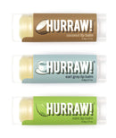 Hurraw! Coconut, Earl Grey, Mint Lip Balms, 3 Pack Bundle: Organic, Certified Vegan, Cruelty and Gluten Free. Non-GMO, 100% Natural Ingredients. Bee, Shea, Soy and Palm Free. Made in USA HURRAW!