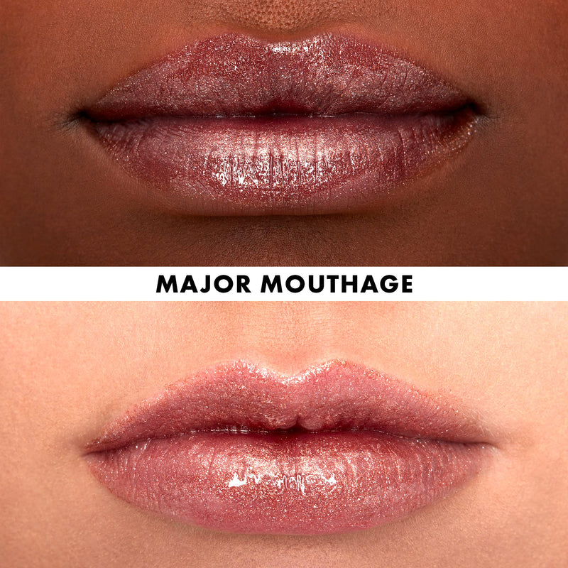 NYX PROFESSIONAL MAKEUP Filler Instinct Plumping Lip Polish, Lip Plumper Gloss - Major Mouthage (Plum Rose Gold) NYX PROFESSIONAL MAKEUP Store