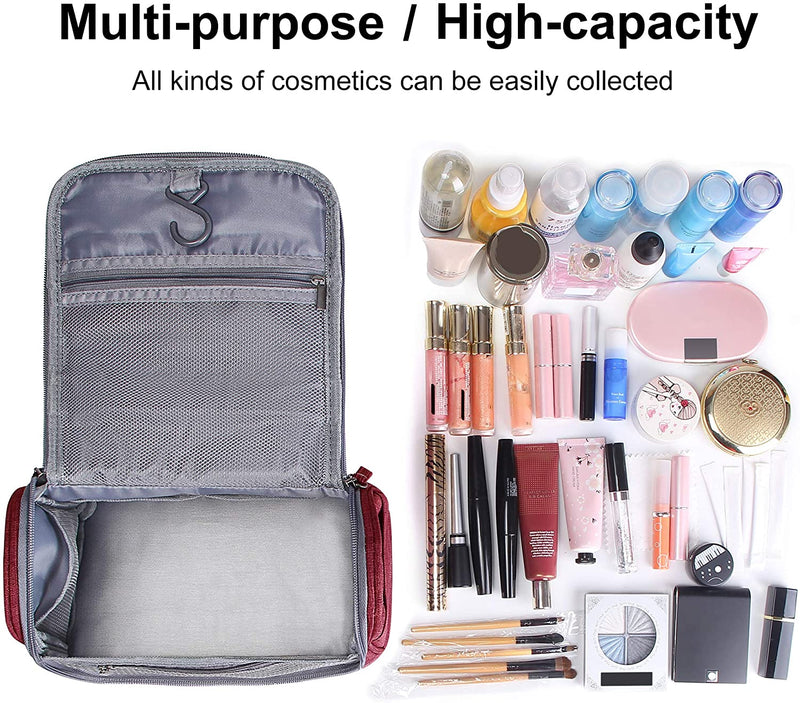 Hanging Travel Toiletry Bag Makeup Organizers Waterproof Cosmetic Bag Bathroom Shower Storage Bag Dop Kit for Men Women JUMENG