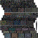 5000+ Pieces Nail Art Stickers 100 Sheets Flower Butterfly Leaf Nail Decal Stickers Adhesive 3D Nail Stickers with Tweezers for Women Girls DIY Nails Home Party Favors Blulu