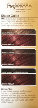 L'Oreal Paris Superior Preference Fade-Defying + Shine Permanent Hair Color, 4M Dark Mahogany Brown, Pack of 1, Hair Dye L'Oreal Paris