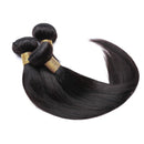 8 Inch Human Hair Weft Sew In Natural Black Brazilian Hair 3 Bundles Short Silky Straight Unprocessed Hair Weave Extensions for Women 8"x3