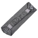 Savior Band headbands with buttons for mask for nurses, going out to the gym, grocery store or other places to protect your ears (Heather Gray) Three Little Tots