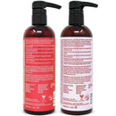 PURA D'OR Apple Cider Vinegar Thin2Thick Set (2 x 16oz) ACV Shampoo & Conditioner, Clarifying, Detox Biotin, Keratin, Caffeine, Castor Oil, All Hair Type, Men/Women (Packaging may vary), Red, (84059) PURA D'OR