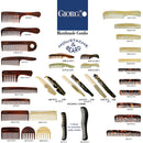 Giorgio G47 Large 6 Inch Hair Detangling Comb, Wide Teeth for Thick Curly Wavy Hair. Long Hair Detangler Comb For Wet and Dry. Handmade of Quality Cellulose, Saw-Cut, Hand Polished, Tortoise Shell GIORGIO