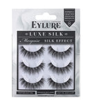 Eylure Luxe Silk Faux Mink Marquise, Multi Pack, Reusable, Adhesive Included, 3 Pairs, 0.07 Ounce Eylure