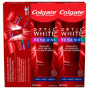 Colgate Optic White Renewal Teeth Whitening Toothpaste, High Impact White, 3 Oz, 3 Pack Colgate