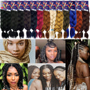 Pre-Stretched Braiding Hair Extensions – 24 Inch 6 Bundles Total – Xpression 100% Kanekalon Hair Extensions – TZ Braid Hair Extensions – Pre-Cut and Pre-Combed Synthetic Hair – Natural Look (NPURPLE) Supreme Hair