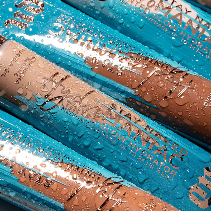 Urban Decay Hydromaniac Tinted Moisturizer, 20 Fair Neutral - 24H Longwear, Weightless Buildable Medium Coverage for Healthy, Glowing Skin - With Kombucha Filtrate & Marula Oil URBAN DECAY Store