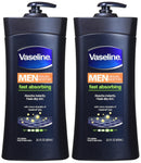 Vaseline Men Body and Face Lotion , 20.3 Ounce Bottle(Pack of 2) Vaseline