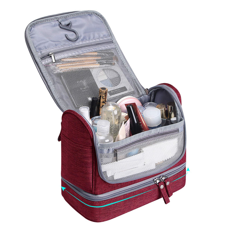 Hanging Travel Toiletry Bag Makeup Bag Waterproof Cosmetic Bag Bathroom Shower Storage Bag Dop Kit for Men Women JUMENG