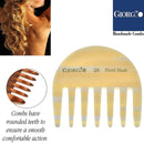 Giorgio G28 Small Travel Purse Hair Detangling Comb, Wide Teeth Pocket Comb for Thick Curly Wavy Hair. Hair Detangler Comb For Wet and Dry Everyday Care. Handmade of Cellulose, Saw-Cut Hand Polished GIORGIO