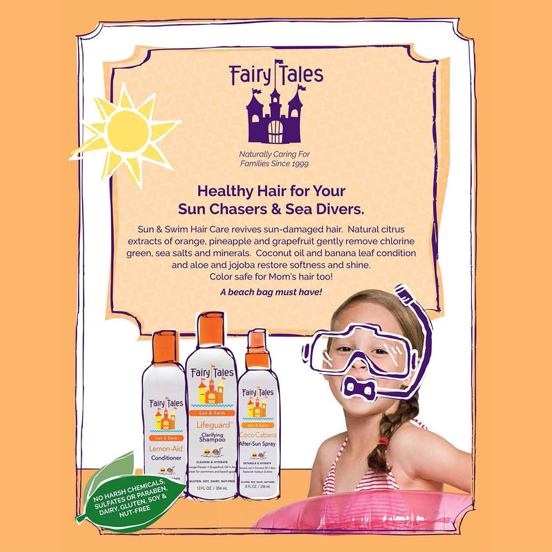 Fairy Tales Swimmer Conditioner for Kids - 8 oz | Made with Natural Ingredients in the USA | Replenish and Restore from Chlorine and Salt Damage | No Parabens, Sulfates, or Synthetic dyes Fairy Tales