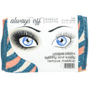 S&T INC. Always Off Reusable Makeup Remover cloths, 6” X 12”, Solid And Print, 5 Pack S&T INC.