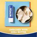 NIVEA Moisture Lip Care, Lip Balm Stick with Shea Butter, Jojoba Oil and Avocado Oil, 0.17 Oz, Pack of 4 NIVEA