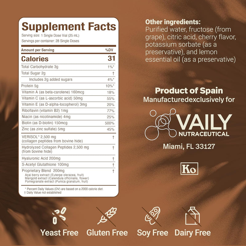 Beauty Reset for Dermo-Detox - Liquid Collagen Supplement Drink for Women & Men with Hyaluronic Acid, L-Glutathione, Biotin, Vitamins and Zinc for Skin to Combat Cellulite & Wrinkles - 23.67 Fl oz Infinity Warehouse