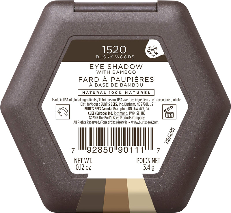 Burt's Bees 100% Natural Origin Eye Shadow Palette Trio Dusty Woods - 0.12 Ounce Burt's Bees