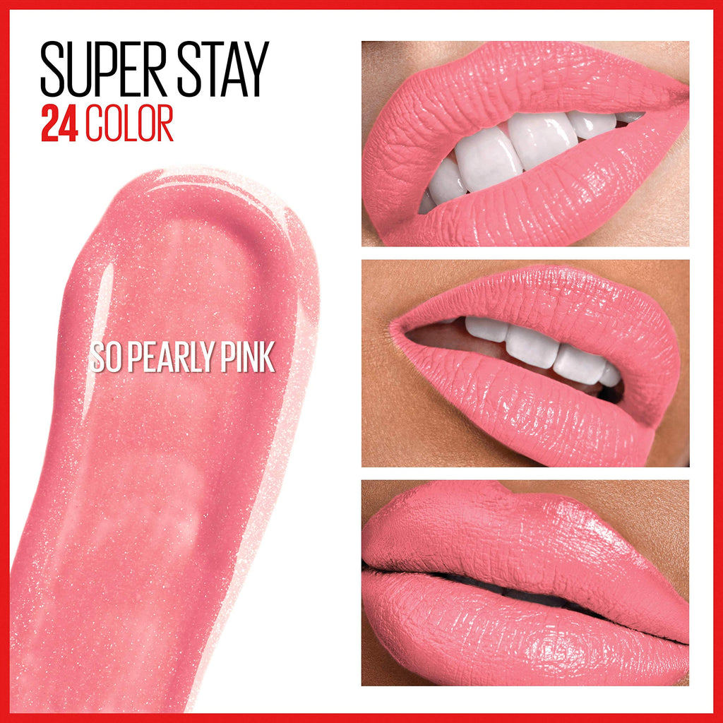 Maybelline SuperStay 24, 2-Step Liquid Lipstick, So Pearly Pink ...
