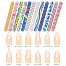 P2P Nails Colorful Nail File Strips - Double Sided Filers for Shaping and Smoothing Toenails and Fingernails - Manicure and Pedicure Nail Buffers - 12 Pack P2P Nails