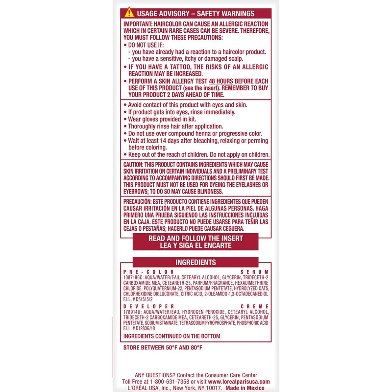 L'Oreal Paris Excellence Creme Permanent Hair Color, 4G Dark Golden Brown, 100 percent Gray Coverage Hair Dye, Pack of 1 L'Oreal Paris