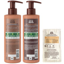 Garnier Haircare Whole Blends Sulfate Free Remedy Coconut Oil and Cocoa Butter Taming Shampoo and Conditioner,Tames and Smooths Very Frizzy Hair,12 fl oz ea, with Mask Sample(Package May Vary)1 Kit Garnier